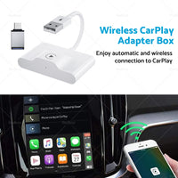 Wireless CarPlay Adapter for iPhone Apple CarPlay Dongle for OEM Wired CarPlay