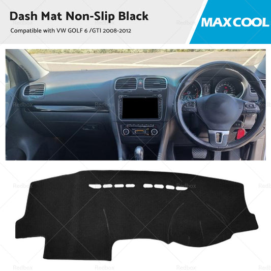 Non-Slip Dash Mat Suitable For VW GOLF 6  GTI 2008-2012 Dashboard Cover Black