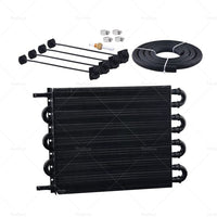 8 Row Remote Transmission Oil Cooler Radiator Converter Kits Manual To Automatic