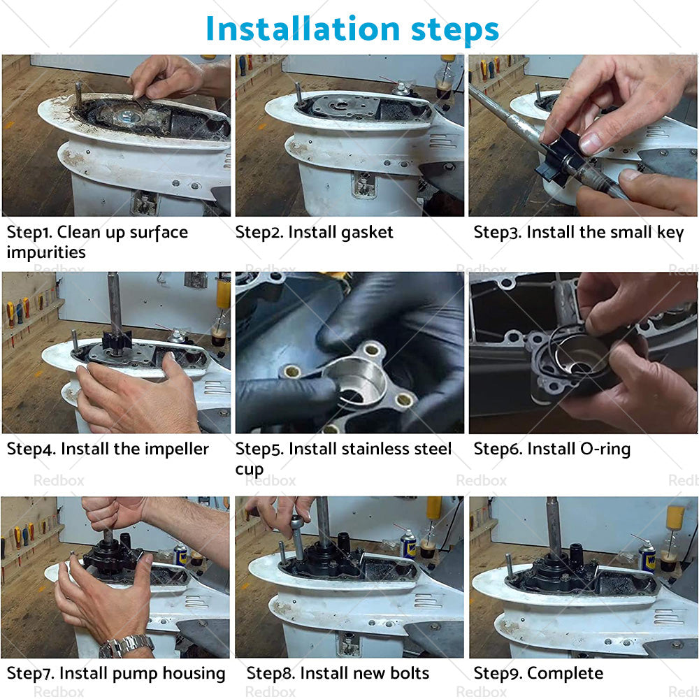 Water Pump Impeller Kit For 20hp 25hp 30hp 35hp Johnson Evinrude outboard 393630