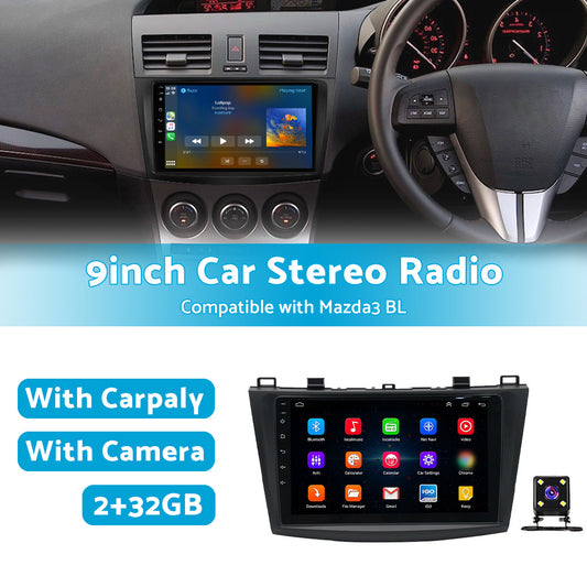 32GB Android Apple Carplay Stereo Radio 9inch Head Unit GPS Suitable For Mazda 3 BL