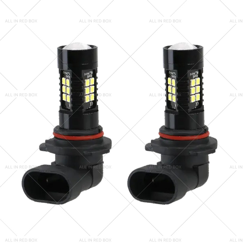 2PCS 9006 HB4 LED Fog Light 6000K White 3030 21 SMD Car Driving DRL Light Bulbs