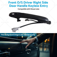 Front Driver Right Side Door Handle Keyless Entry Suitable for 10-19 Nissan Juke