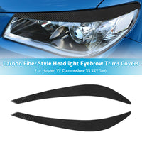 Carbon Fiber Style Headlight Eyebrow Trims Covers for Holden Commodore VF SS SSV