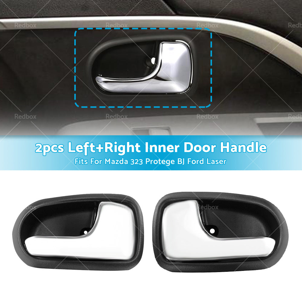 Pair Left  and  Right Inner Door Handle Front  or  Rear For Mazda 323 Astina Ford Laser