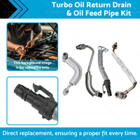 Turbo Oil Return Drain  and  Oil Feed Pipe Kit Suitable For Holden Cruze Trax 1. 4L