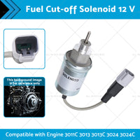{{ Fuel Cut-off Solenoid 12 V Suitable for Engine 3024 3024C 3011C 3013 3013C }} - Buy Car Parts Online at {{ Kaka Auto Parts }}.