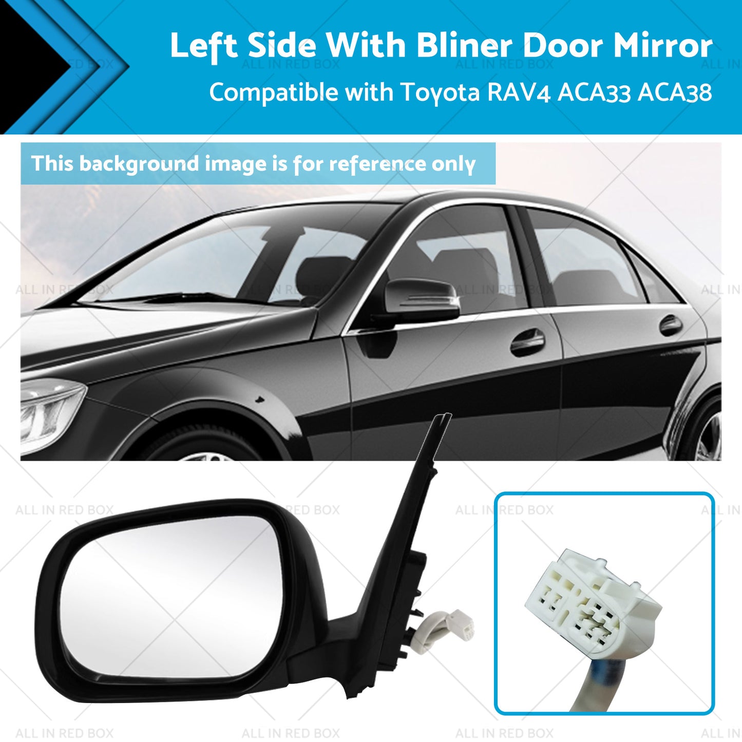 Left Side With Bliner Door Mirror Suitable for Toyota RAV4 ACA33 ACA38 08-12