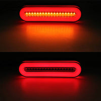 2X Tail Lights 18 LED Stop Flowing Turn Signal Brake Rear Truck Trailer ATV UTV