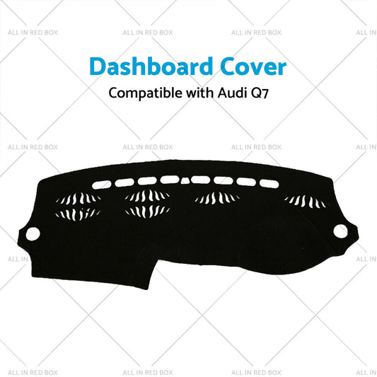 Dashboard Cover Non-Slip Dash Mat Suitable for Audi Q7 4L 2006-2014 Black