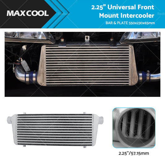 {{ Intercooler FMIC Universal 2. 25 inch  Front Mount 550x230x65mm Core 57mm Inlet Outlet }} - Buy Car Parts Online at {{ Kaka Auto Parts }}.