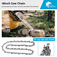 New Tungsten Carbide Chainsaw Chain 18 inch. 325. 058 72DL for Husqvarna