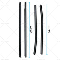 4x Outer Door Window Rubber Seals Suitable for 12-21 Ford Ranger PX XLT