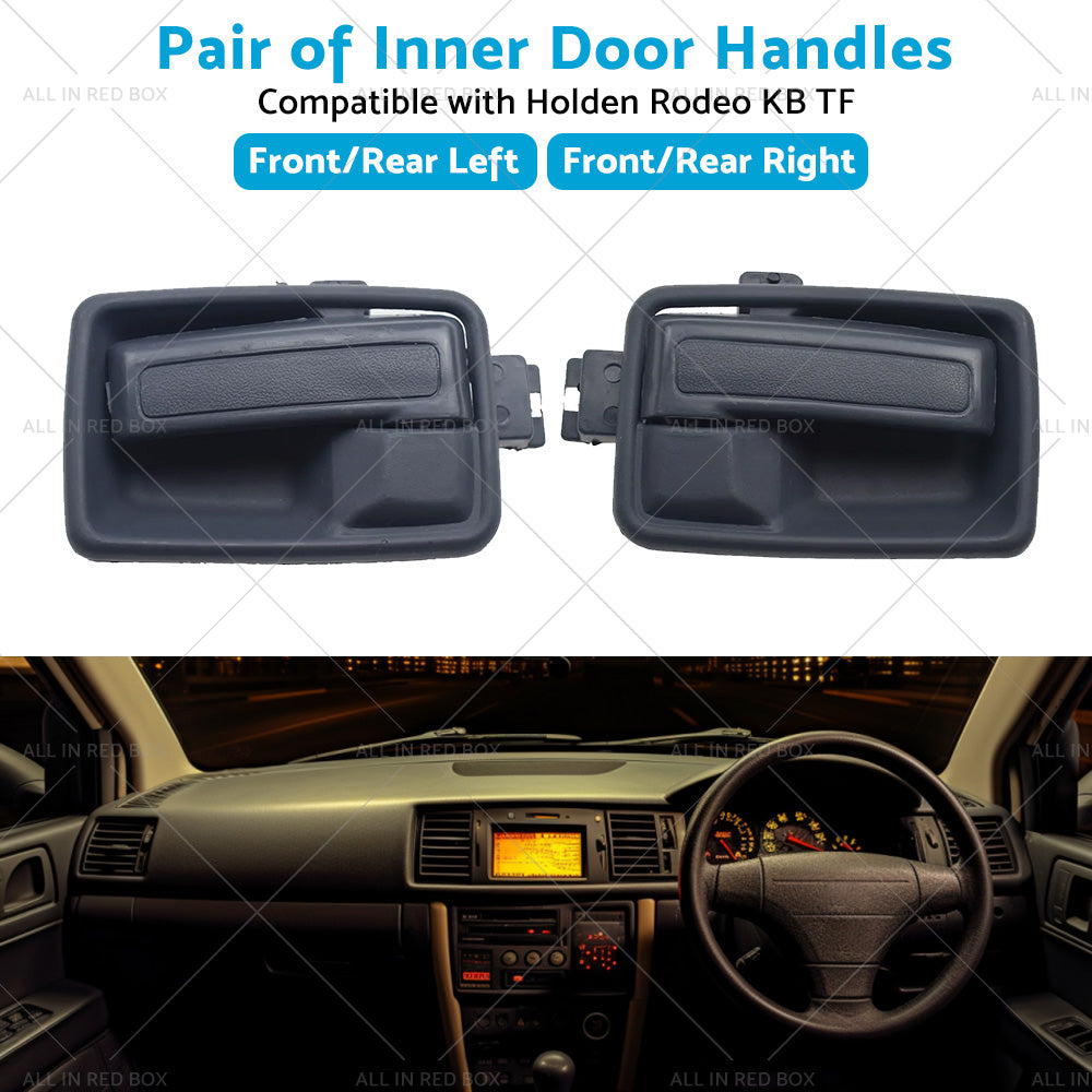 Black Left Right Hand Inner Door Handle with Case Suitable For Holden Rodeo TF