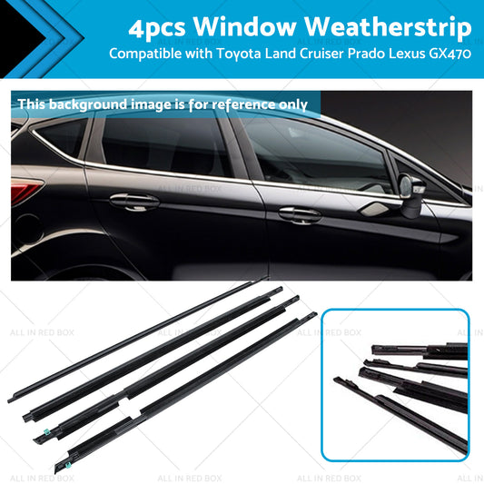 Suitable For Toyota LandCruiser 105 100 120 Weatherstrips Window Trim Seal Black