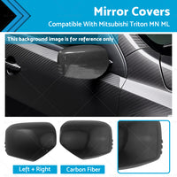 Carbon Fiber Mirror Covers Suitable For Mitsubishi Triton MN ML 2006 - 2014