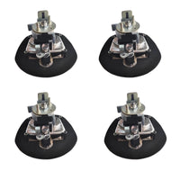 4 Set Chrome Power Operated Recessed Folding Whale Tail T-Lock Handle Toolbox