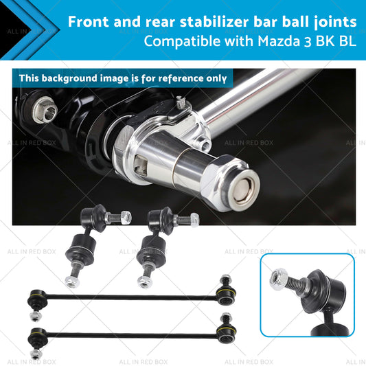 Front and Rear Stabilizer Bar Ball Joints Suitable for Mazda 3 BK BL 2004-2014