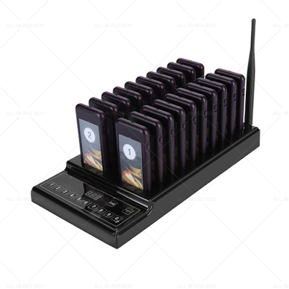 20 Restaurant Coaster Pager Guest Call Wireless Paging Queuing Calling System