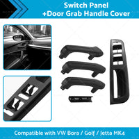 RHD Switch Panel Door Grab Handle Cover Trim Set Suitable For VW Golf MK4 98-05