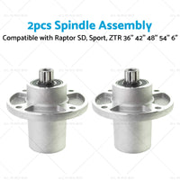 2x Blade Spindle Assembly Suitable for Raptor SD, Sport, ZTR 36'' 42'' 48'' 54''