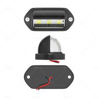 6LED License Number Plate Light Lamp Suitable For Truck SUV Trailer Lorry 12 24V