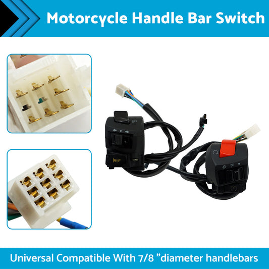 {{ Motorcycle Handle Bar Headlight Control Switch Turn On Off Light Indicator }} - Buy Car Parts Online at {{ Kaka Auto Parts }}.