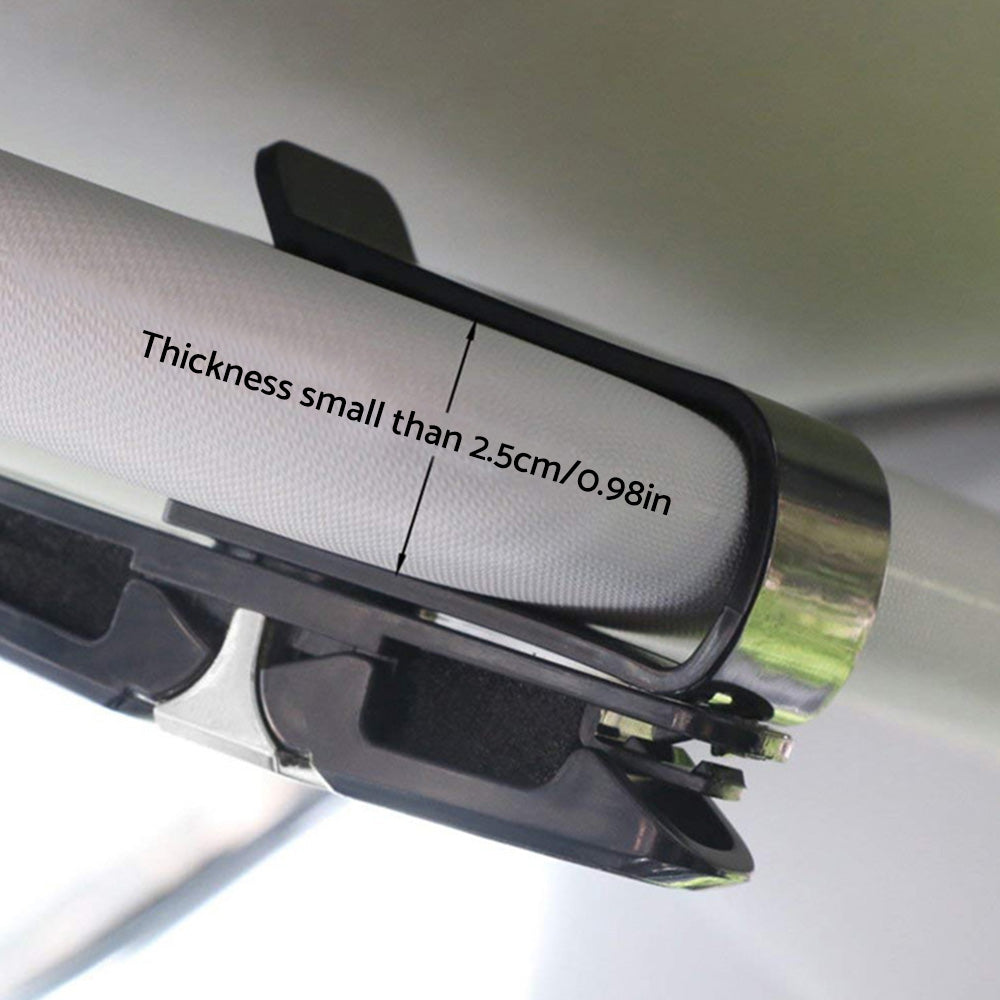 4x Luxury Car Sunglasses Holder Visor Clip Sun Ticket Card Mount