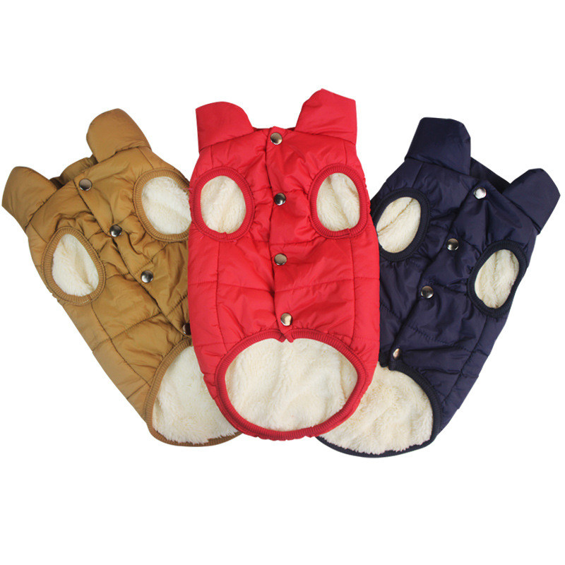 Pet Dog Warm Windproof Coat Fleece Jacket Jumper Sweater Winter Puppy Clothes AU