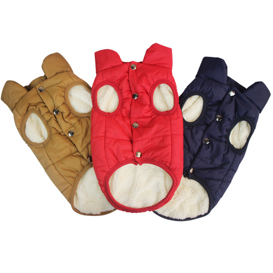 Pet Dog Warm Windproof Coat Fleece Jacket Jumper Sweater Winter Puppy Clothes