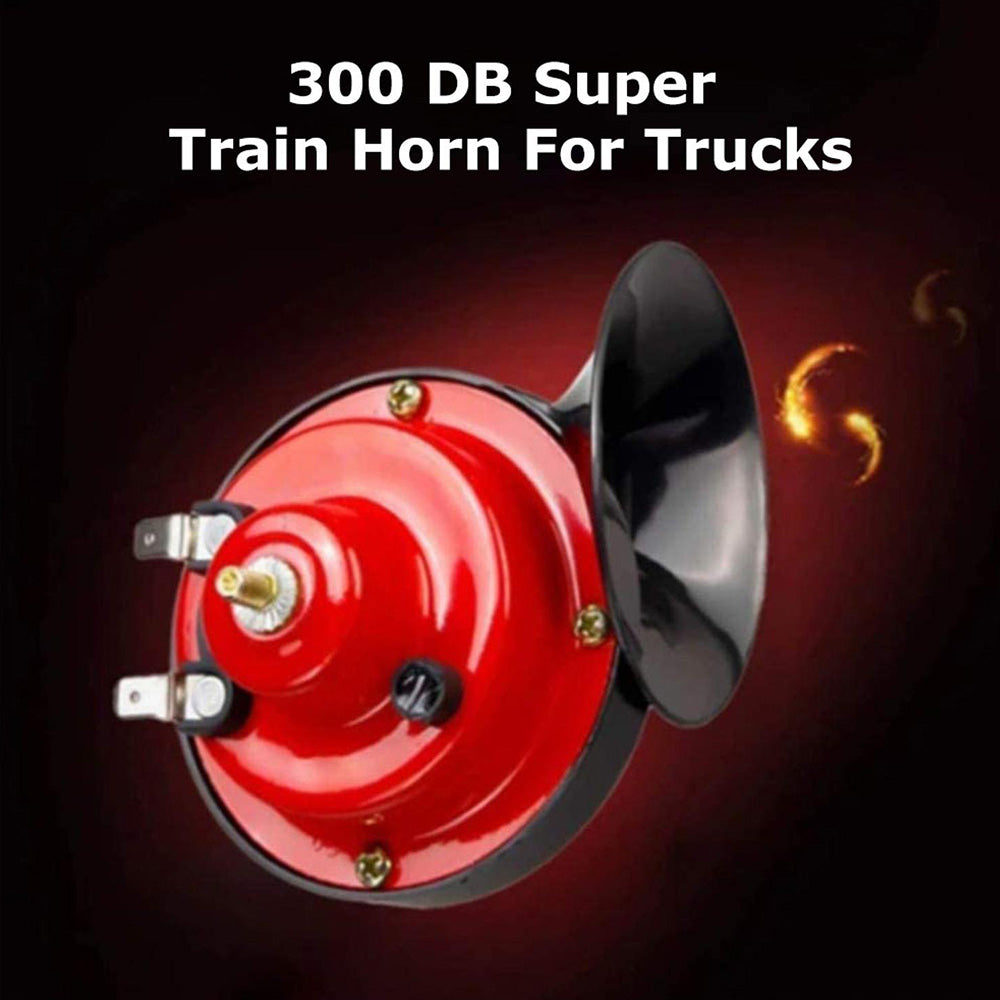 1 Pair 12V 300DB Super Train Horn For Trucks SUV Car Boat Motorcycles Speaker