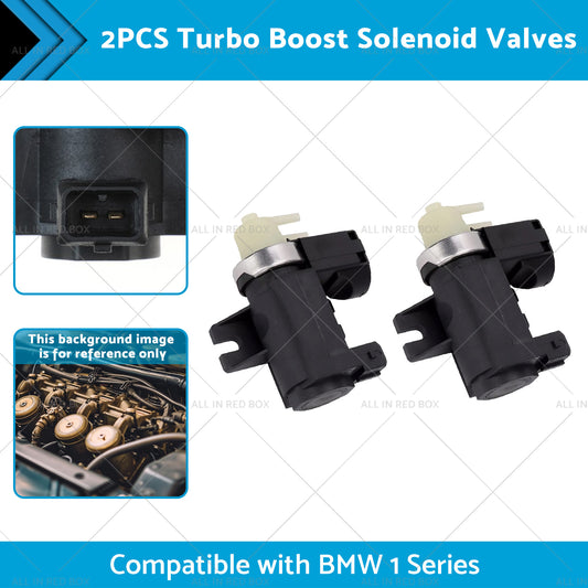 2PCS Turbo Boost Solenoid Valves Suitable for BMW 1 Series 07-15 335i 535i 550i