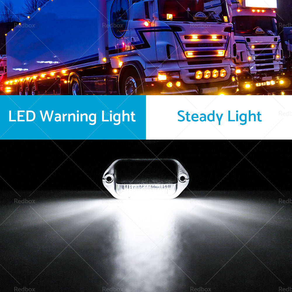 6LED License Number Plate Light Lamp Suitable For Truck SUV Trailer Lorry 12 24V