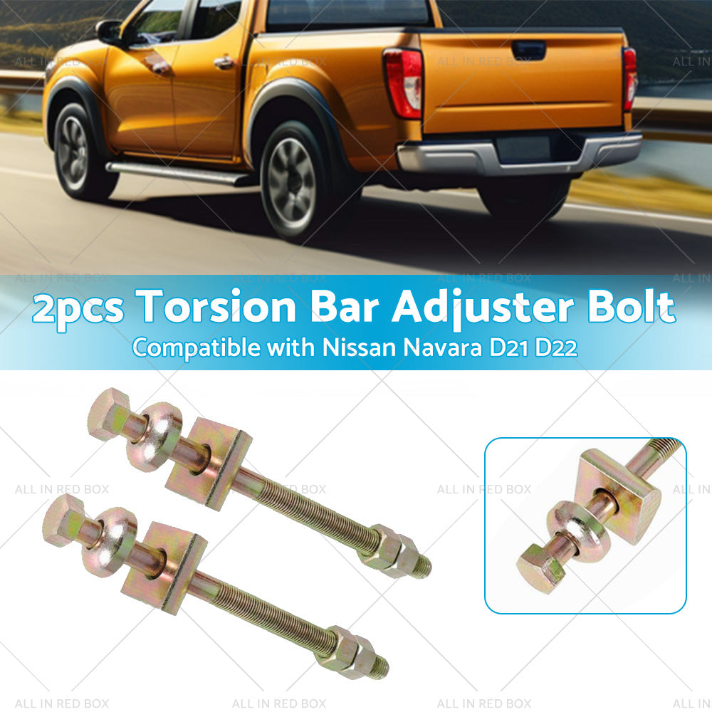 2PCS Torsion Bar Adjuster Bolt Suitable For Nissan Navara D21 D22 4WD RWD PLD