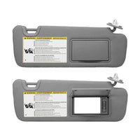 Right Driver Side Sun Visor With Vanity Light Suitable For Toyota Kluger 2014-2019 Gray