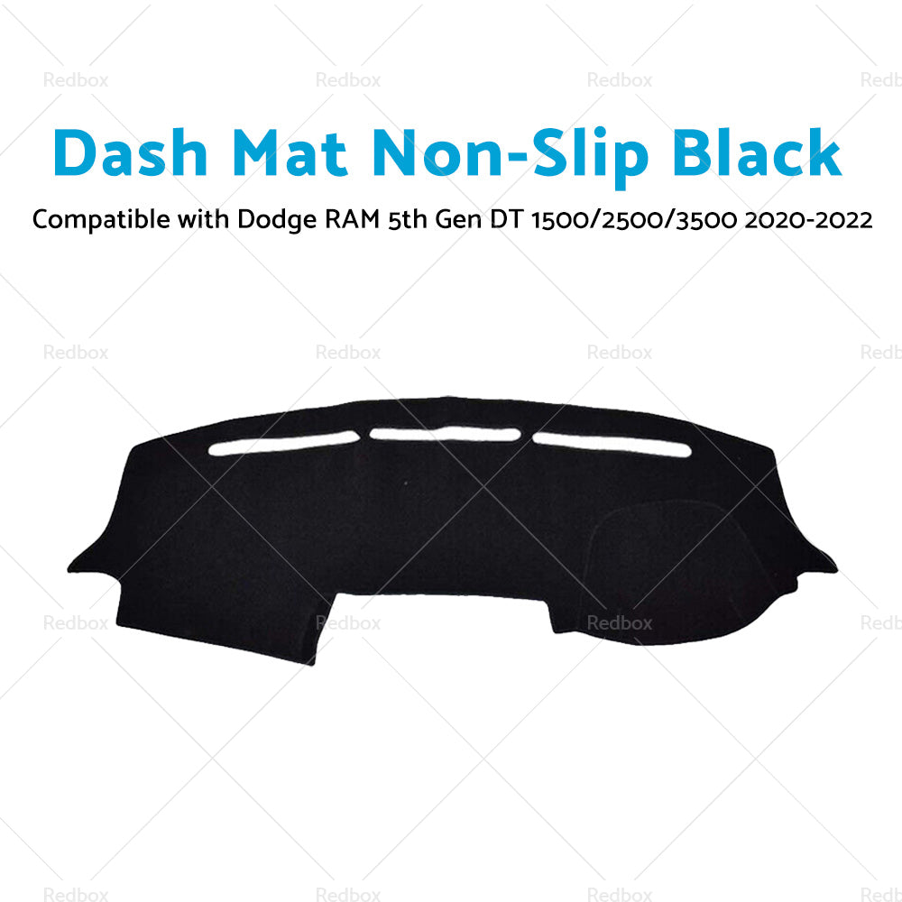 Dash Mat Suitable For Dodge RAM 5th Gen DT 1500 2500 3500 2020-2022 Non-Slip