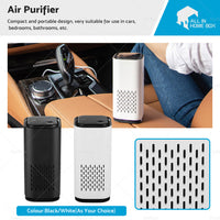 USB Car Air Purifier HEPA Ionizer Portable Mini Car Room Air Cleaner Freshener