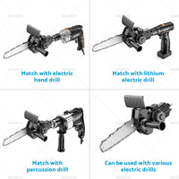 6 inch  Electric Drill Converter To Chain Saw Wrench Chain for Three-jaw Collet Drill