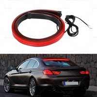 1M Red LED Car High Mount Third Brake Stop Rear Tail Light Bar Strip Universal