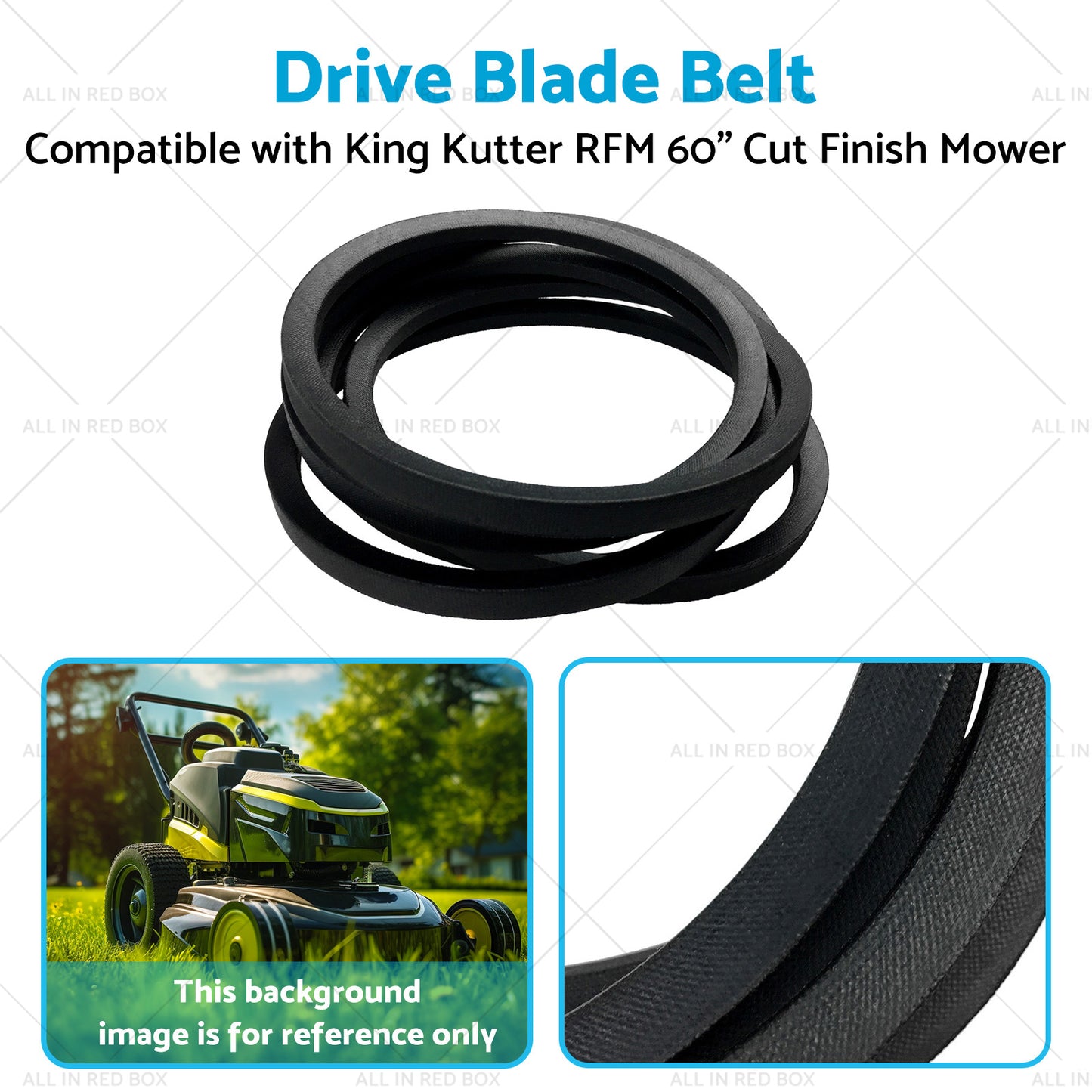 167133 Drive Blade Belt Suitable for King Kutter RFM 60 inch  Cut Finish Mower