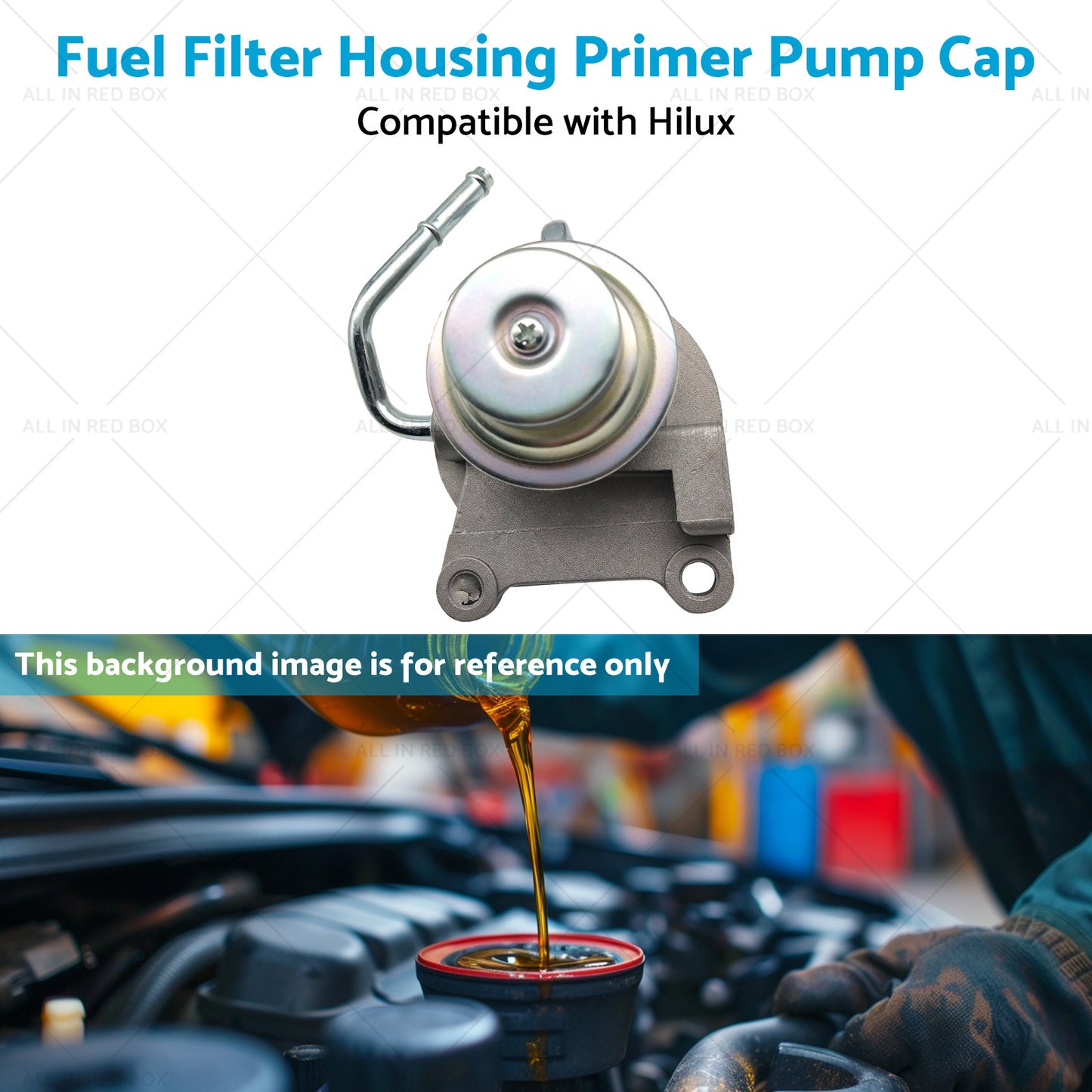 Fuel Filter Housing Primer Pump Cap Suitable for Hilux LN147 LN152 3. 0L 97-05