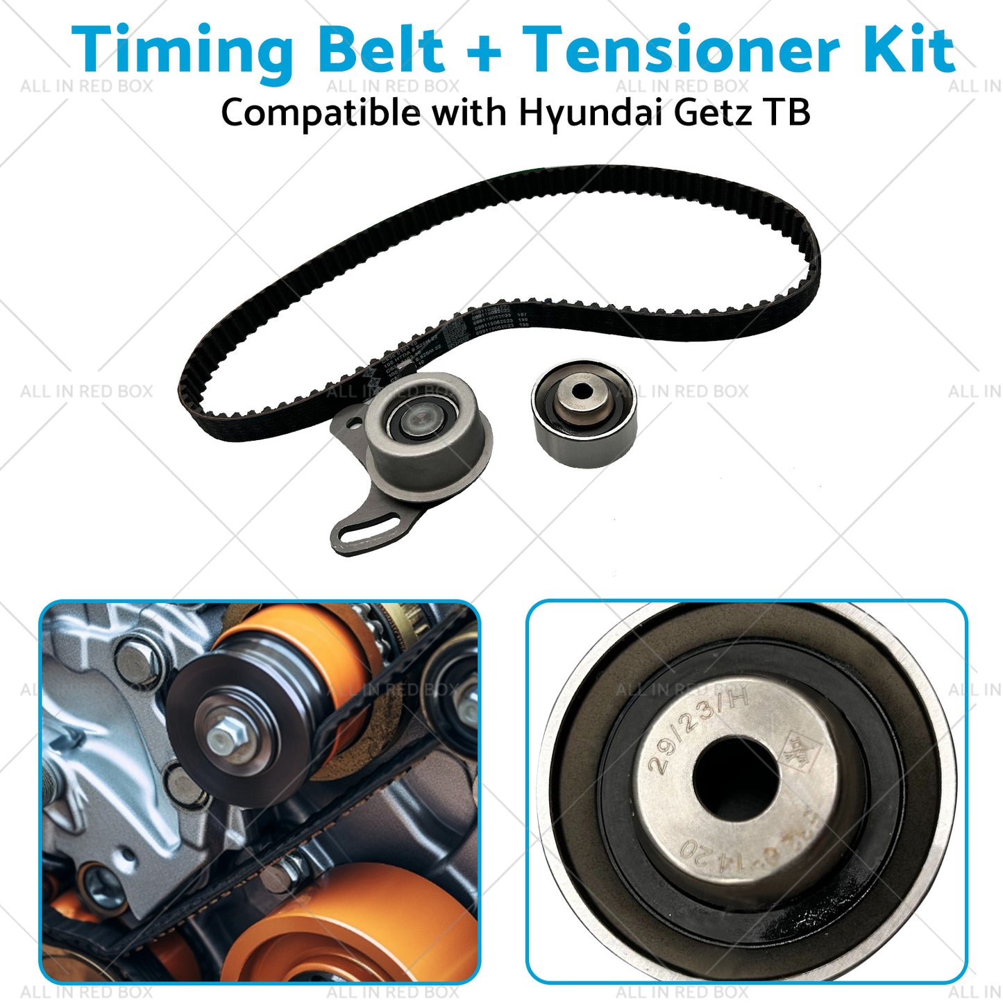 Timing BeltTensioner Kit Suitable for Hyundai Getz TB 02-11 4cyl 1. 4 1. 5 1. 6L