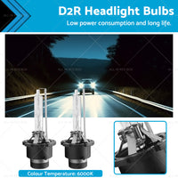 D2R 6000K HID Xenon Headlight Bulbs 35W Suitable For Toyota Honda Mazda Nissan