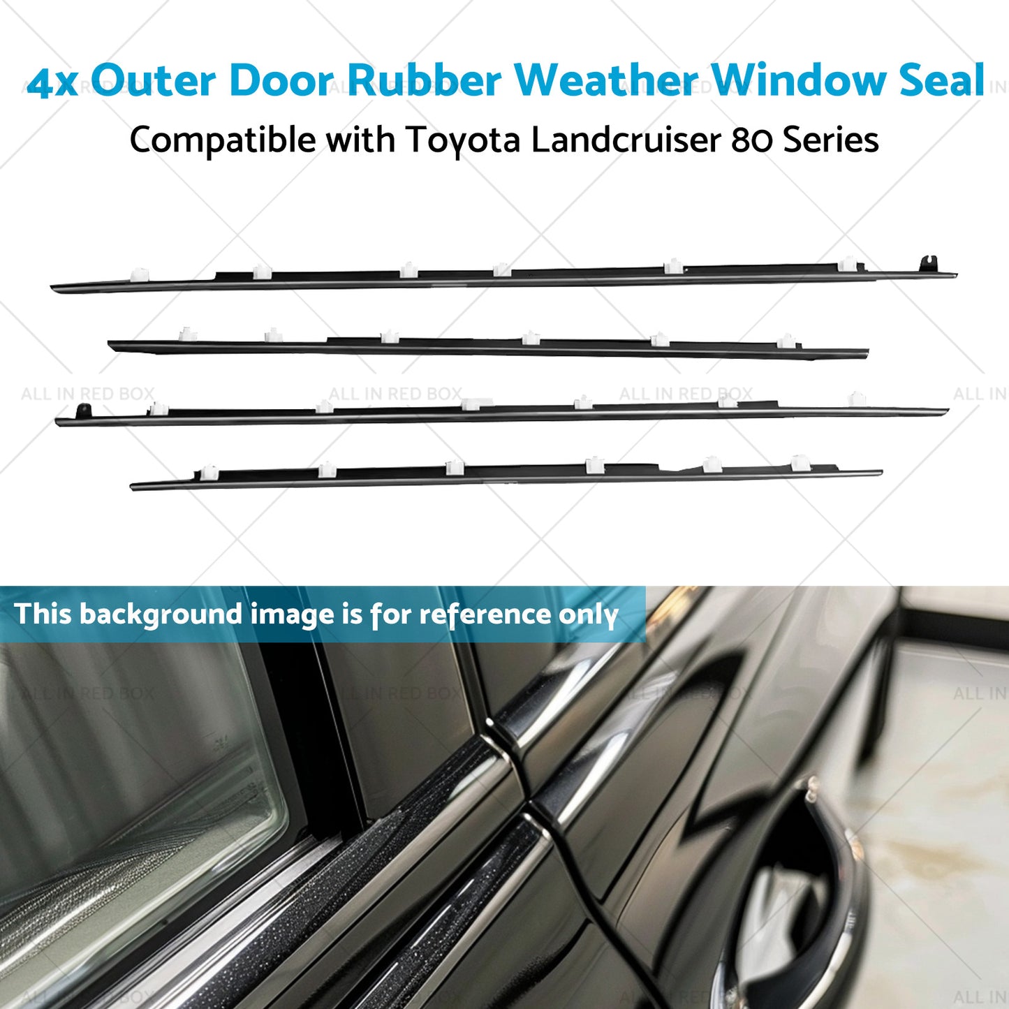 Outer Door Rubber Weather Window Seal Suitable For Toyota Landcruiser 80 Series