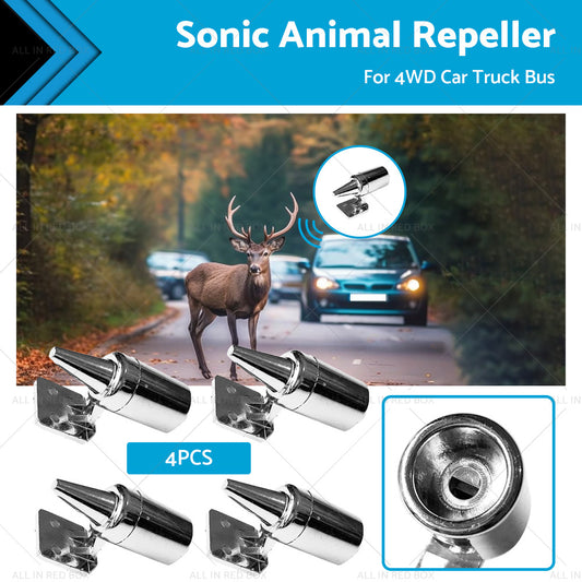 4PCS Sonic Animal Repeller Sonic Shoo Whistle Roo Kangaroo 4WD Car Truck Bus