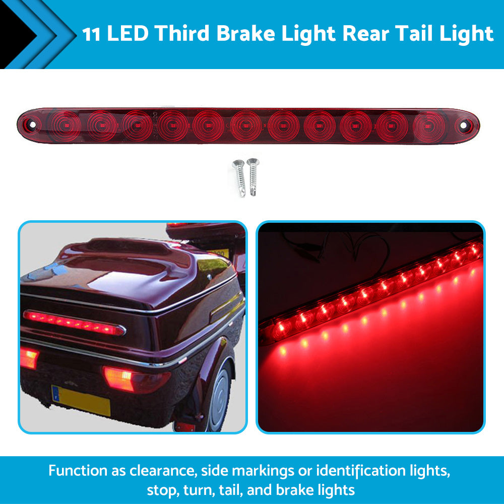 Universal 11 LED Car 3RD Third Brake Light Rear Tail Light High Mount Stop Lamp