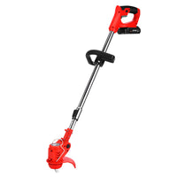 1/2 Battery Cordless Grass Trimmer Lawn Electric Whipper Snipper Strimmer 7Blade