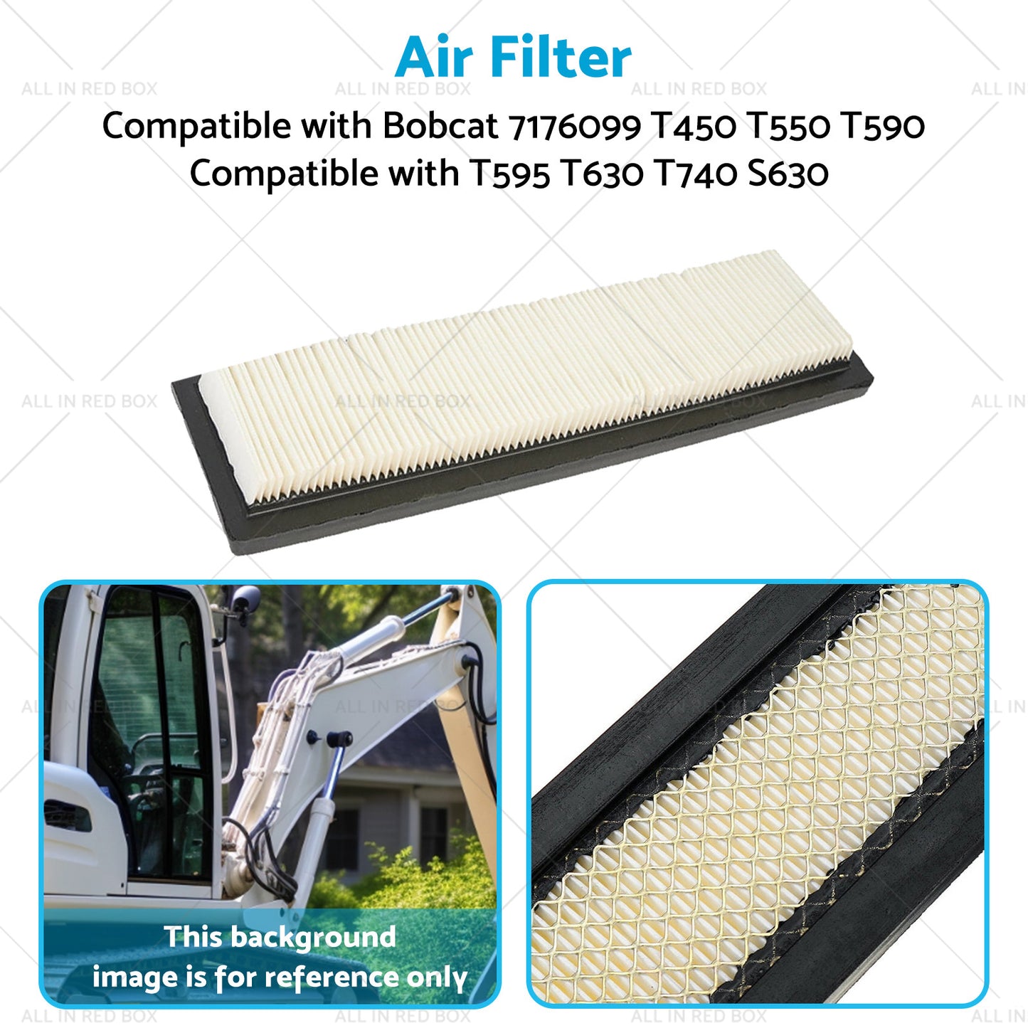 Air Filter Suitable For Bobcat 7176099 T450 T550 T590 T595 T630 T740 S630 S650