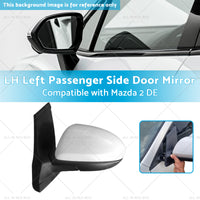 LH Left Passenger Side Door Mirror Suitable for 3 Wires Mazda 2 DE 06 or 07-14