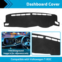 Dash Mat Suitable For Volkswagen VW T-ROC A11 2017-2021 Dashboard Cover Non-Slip